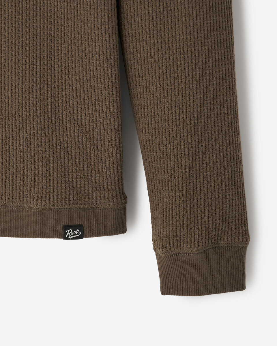 Waffle Long Sleeve Henley