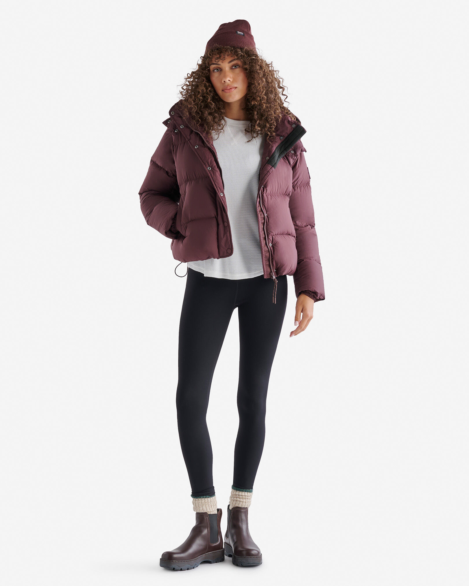 Blouson bouffant court en duvet Roots