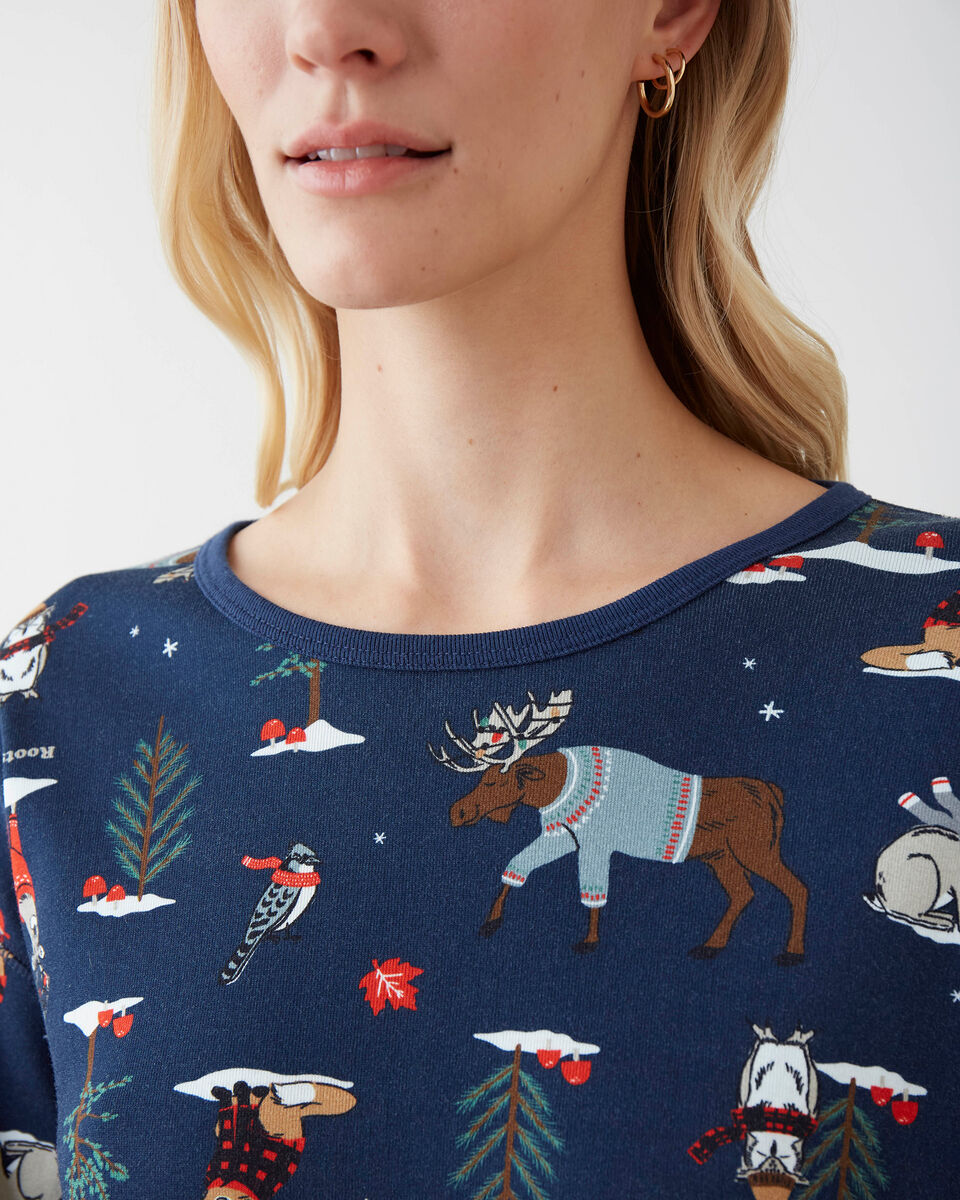 Womens Winter Wonderland Pajama Top