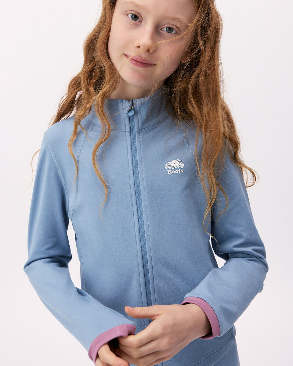 Girls Active Fitted Track Jacket