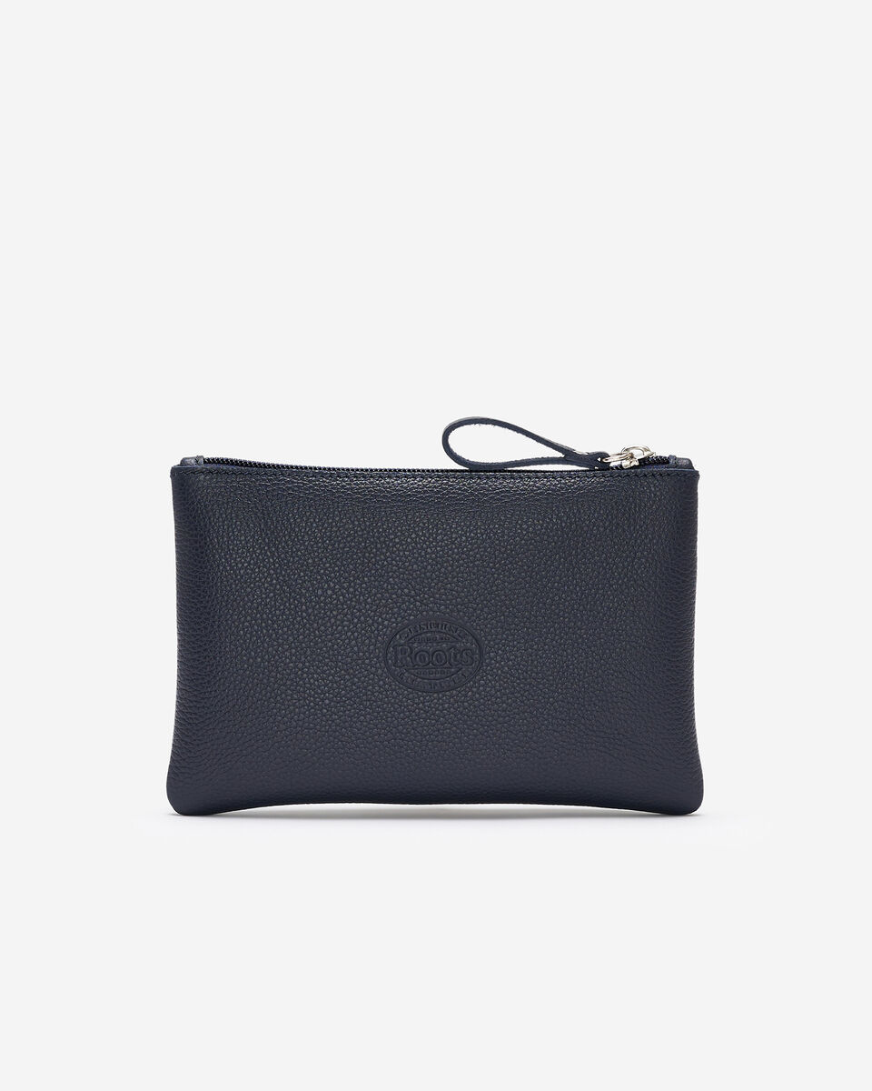 Grande pochette &agrave; glissi&egrave;re en cuir Cervino