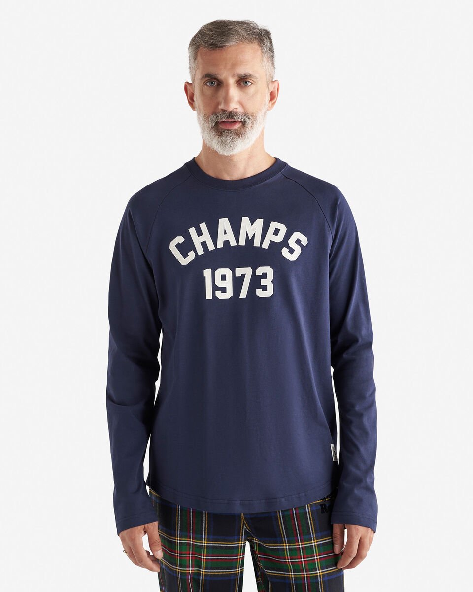 Mens 1973 Champs Raglan Long Sleeve T-Shirt