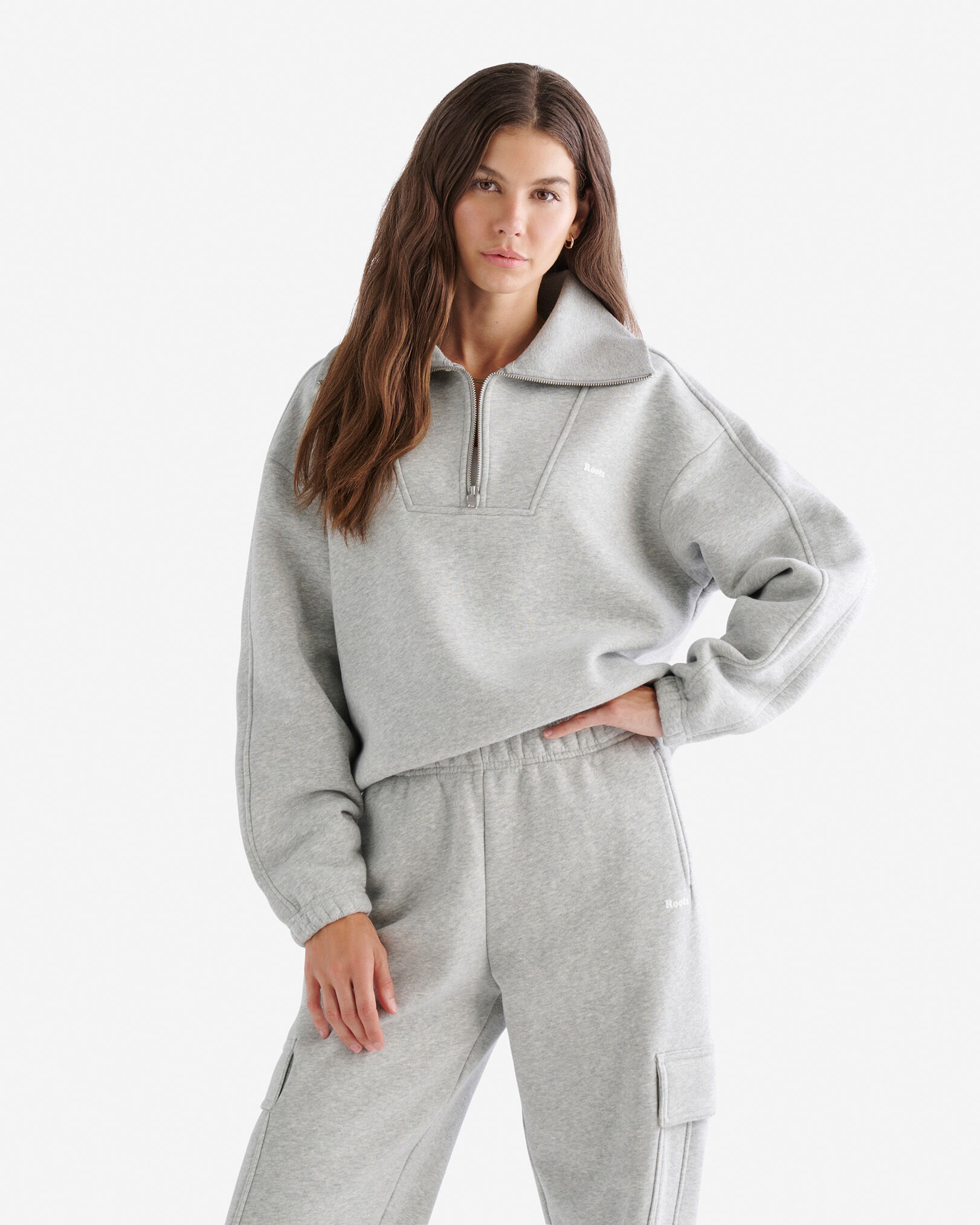 Cloud Half Zip Sweatshirt Sweatshirts and Hoodies Roots