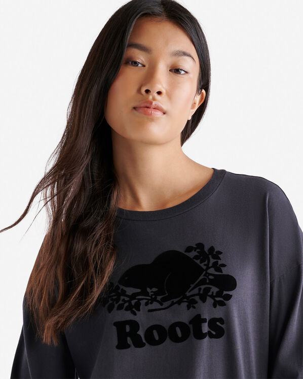 T-shirt à manches longues en coton bio Cooper pour femme