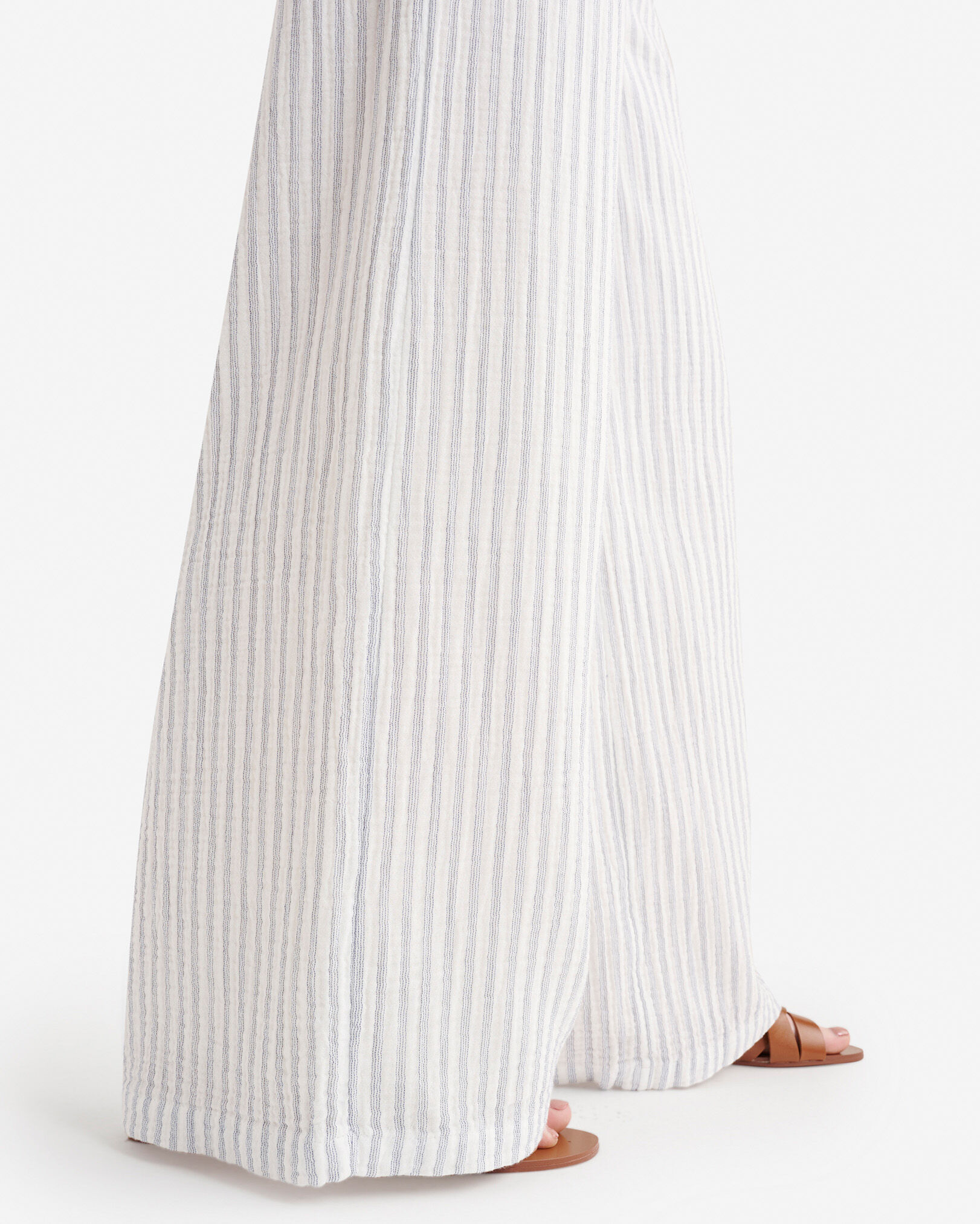 Isla Cotton Gauze Print Wide Leg Pant