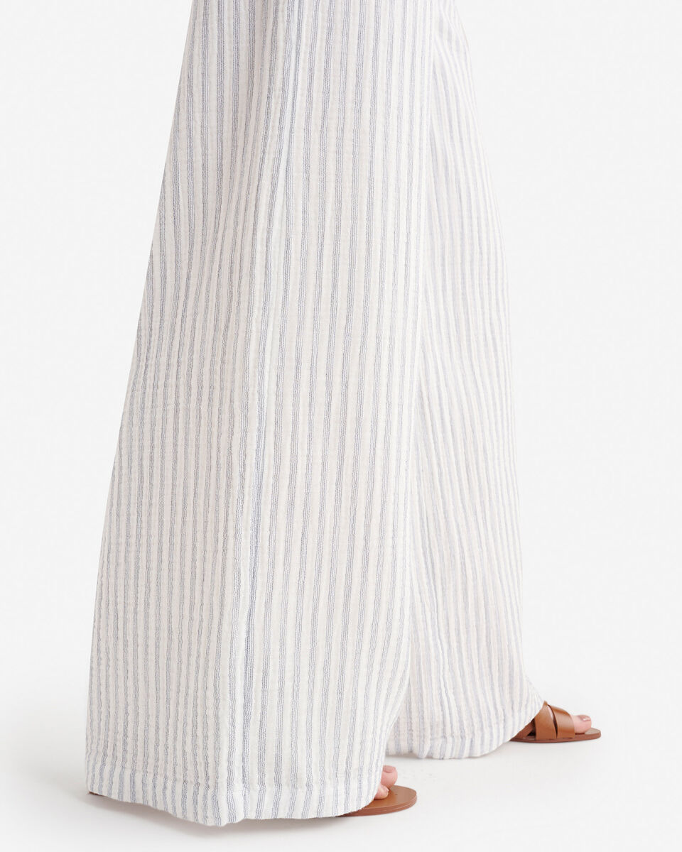 Isla Cotton Gauze Print Wide Leg Pant