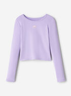 T-shirt sport &agrave; ourlet tulipe ajust&eacute; pour filles