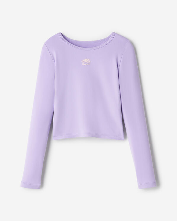 T-shirt sport &agrave; ourlet tulipe ajust&eacute; pour filles