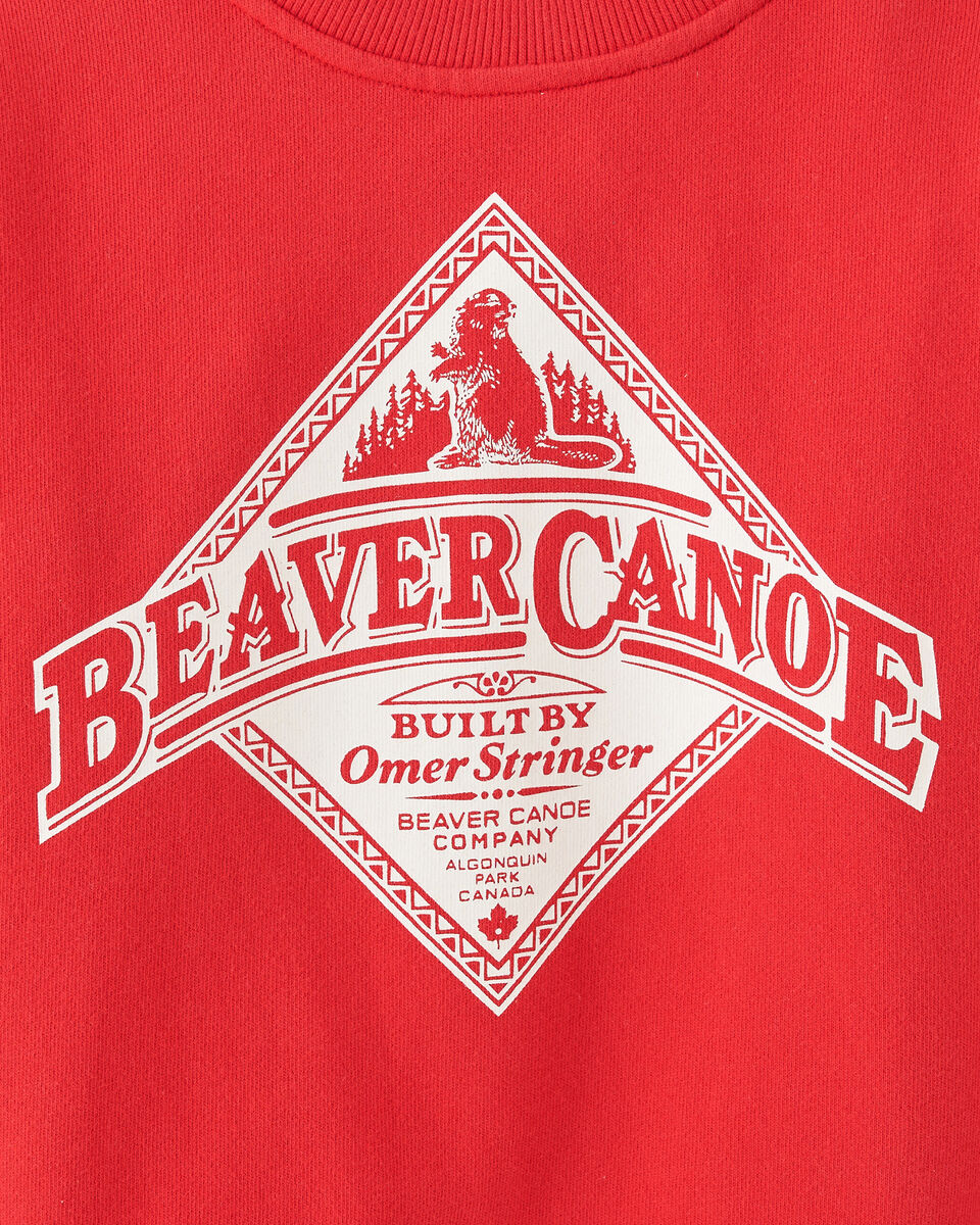 Chandail à col rond décontracté Beaver Canoe pour tout-petits