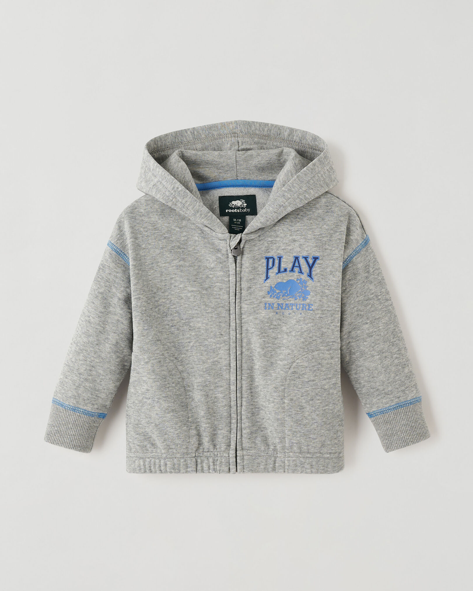 Baby Play Full Zip Hoodie Sweatshirts and Hoodies Roots