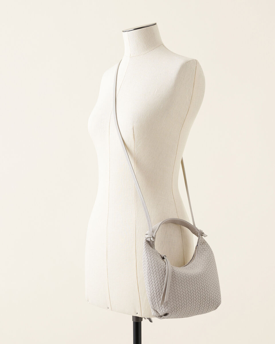 Mini sac Lola en cuir tressé