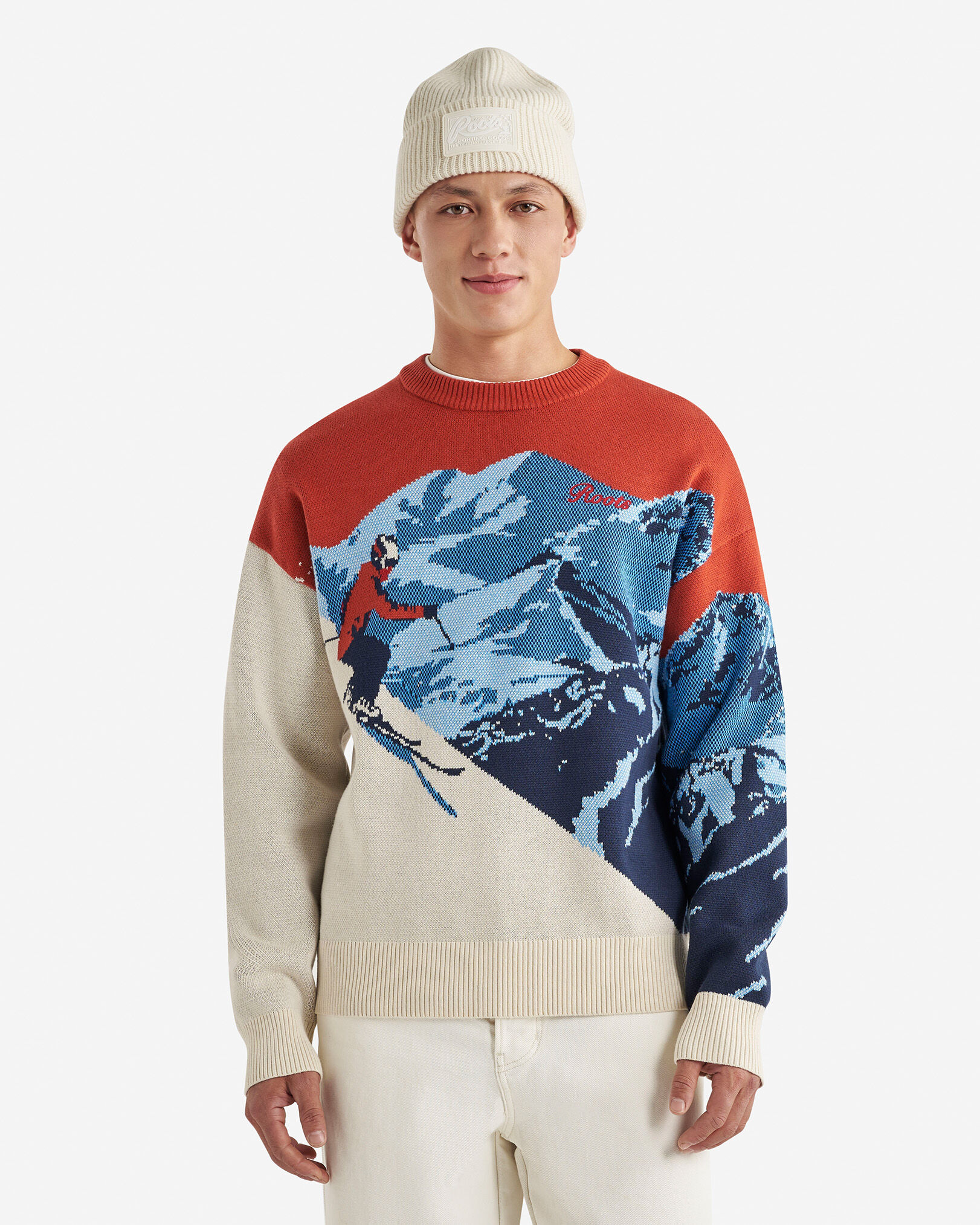 Landscape Intarsia Sweater | Roots