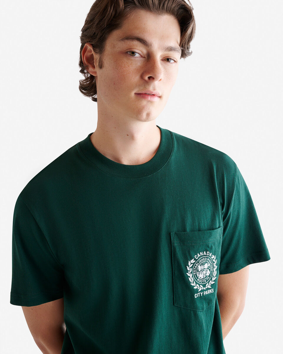 Mens Roots Park Pocket T-Shirt