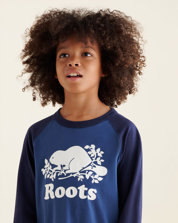 T-shirt style baseball Cooper en coton bio pour enfants