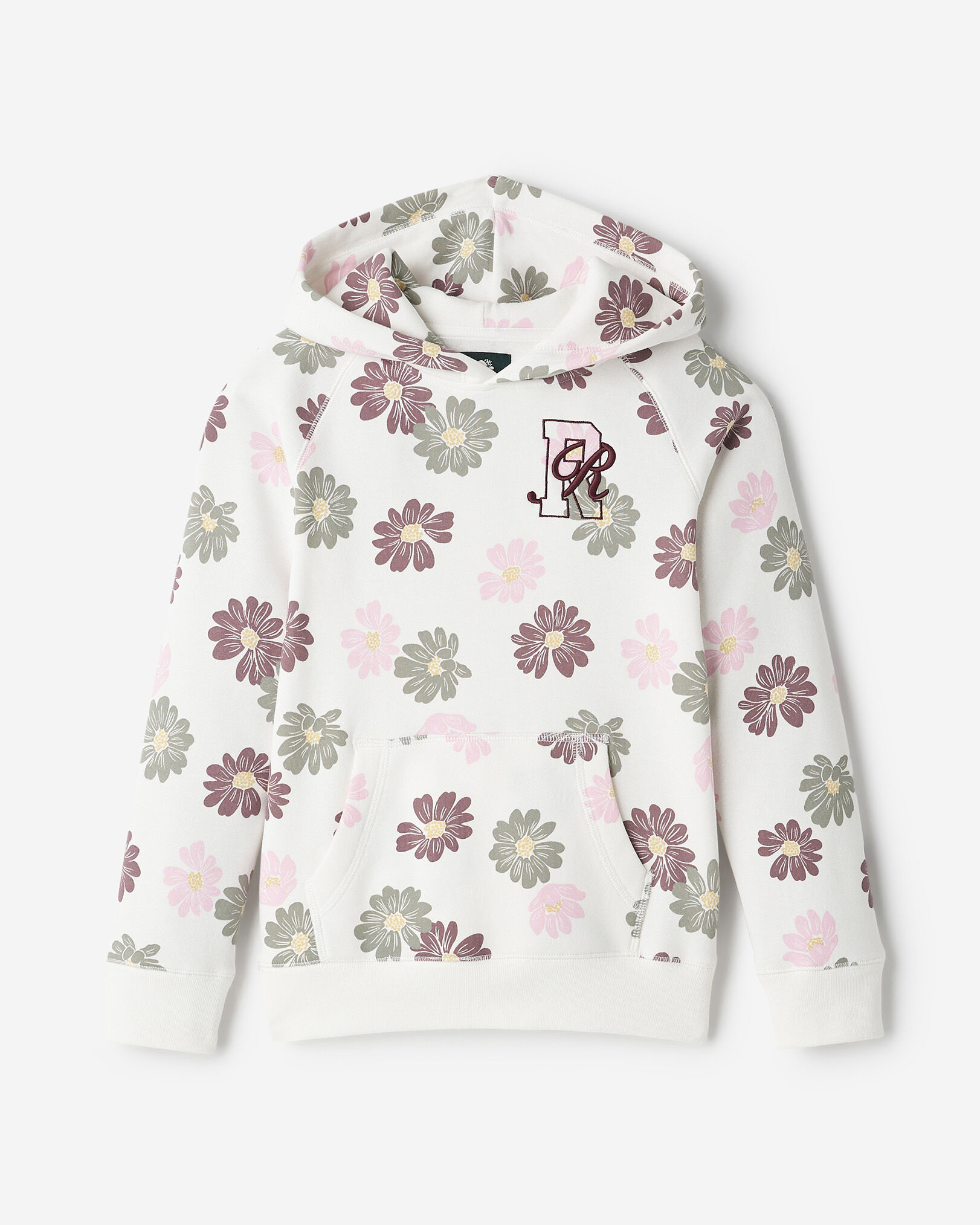 Kids Roots Academy Floral Hoodie