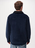 Manteau en velours c&ocirc;tel&eacute; et mouton molletonn&eacute;