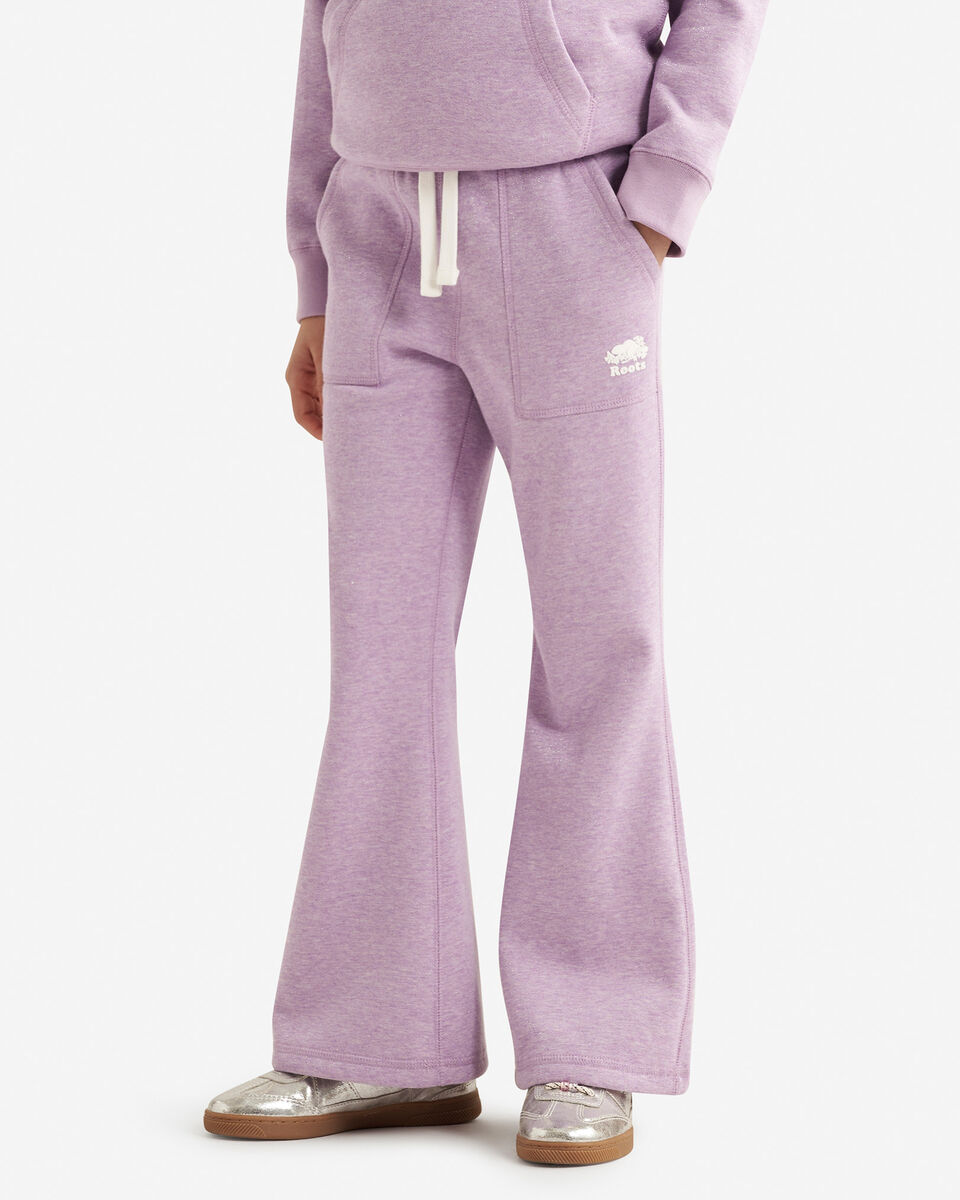 Pantalon évasé en molleton scintillant Cooper pour filles
