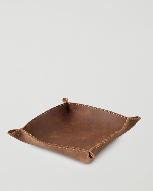 Large Leather Tray Tribe