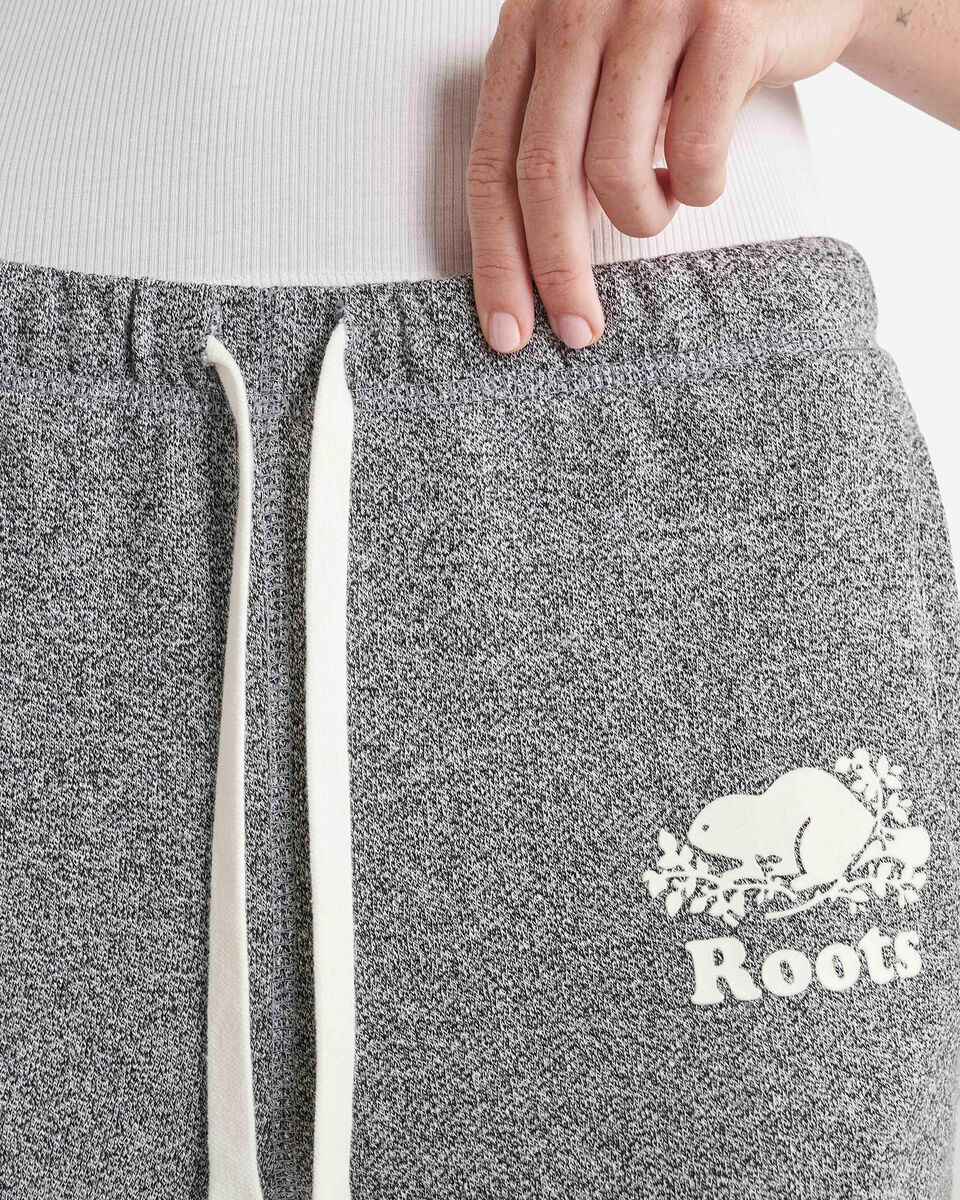 Pantalon original ajusté long à cheville côtelée en molleton de coton bio (entrejambe : 32,5 po)