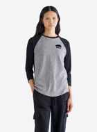 T-shirt style baseball Cooper en coton bio pour femme