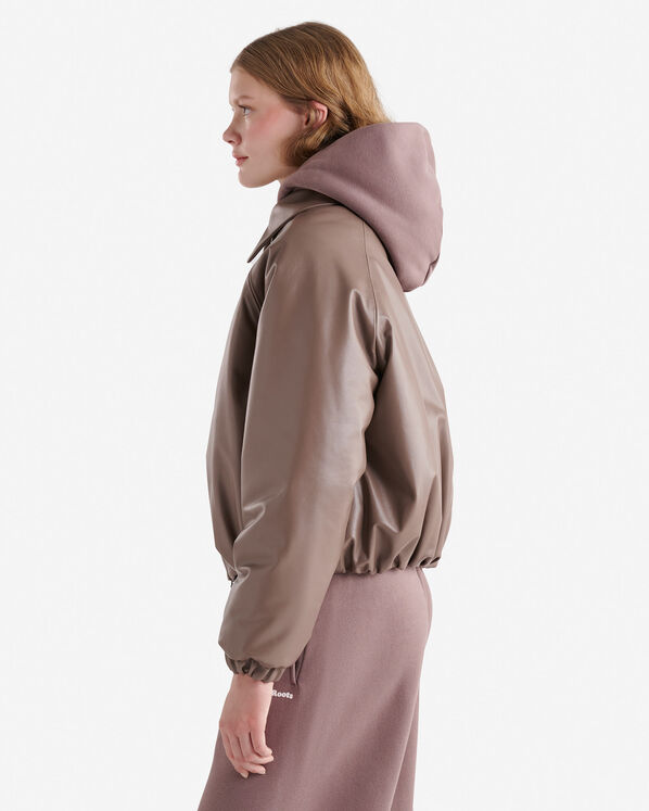 Blouson matelassé en cuir Blouson matelassé en cuir