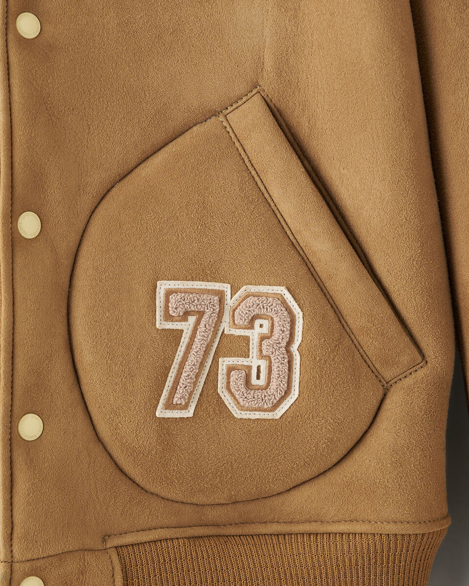 Blouson universitaire en mouton