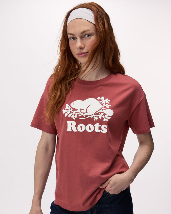 T-shirt d&eacute;contract&eacute; en coton bio Cooper pour femme
