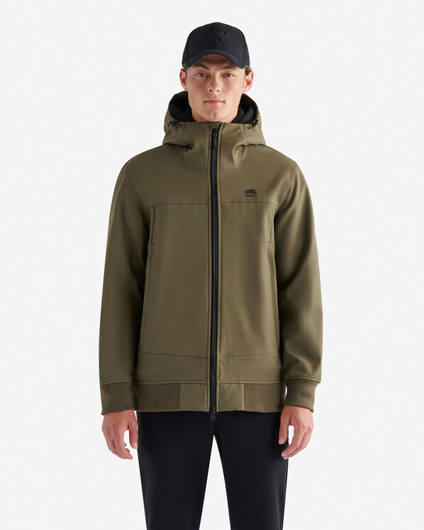 Blouson à capuchon à coquille souple