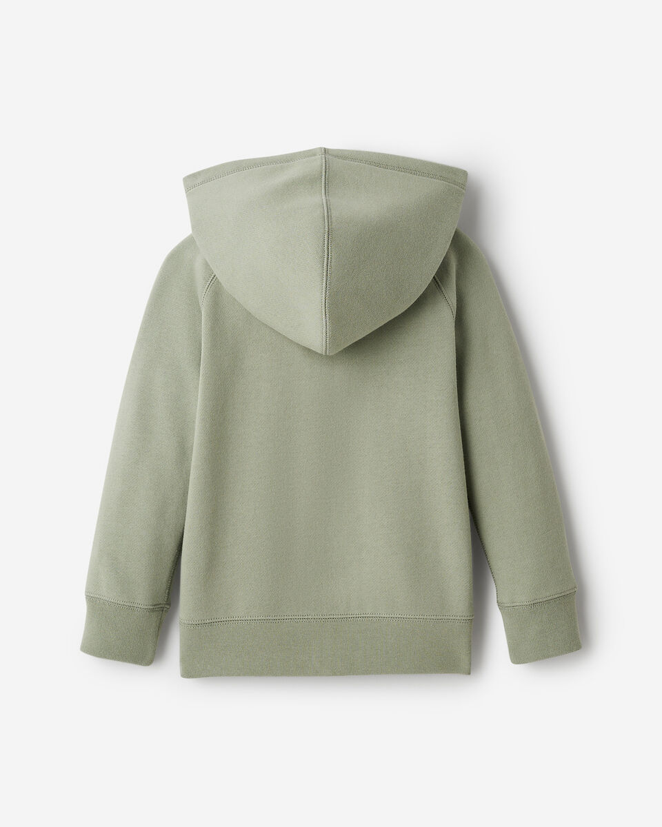 Chandail original à capuchon et glissière en coton bio pour tout-petits