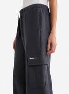 Pantalon cargo &agrave; jambe large en molleton Nuage 