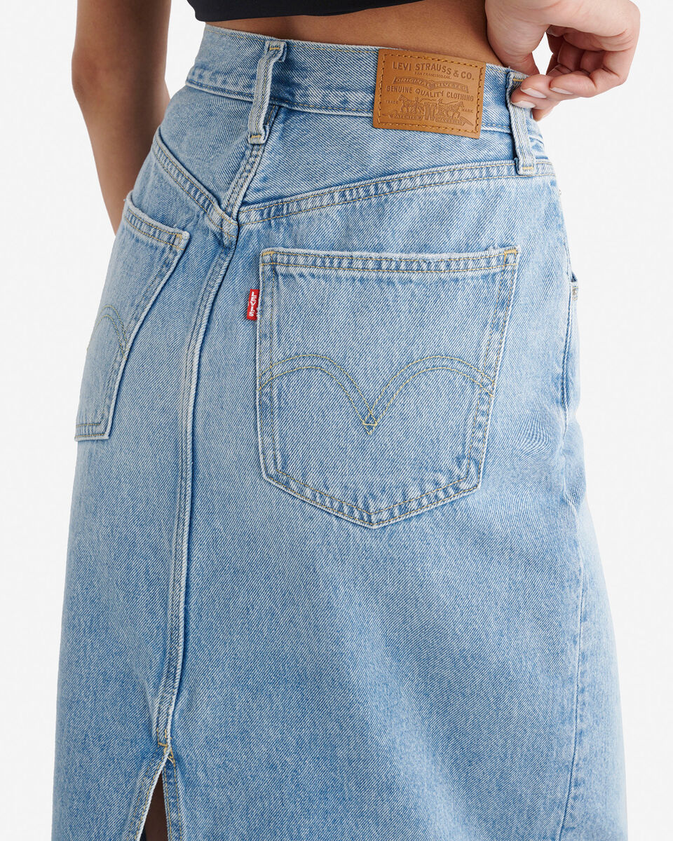 Levi's High Rise Back Slit Womens Skirt