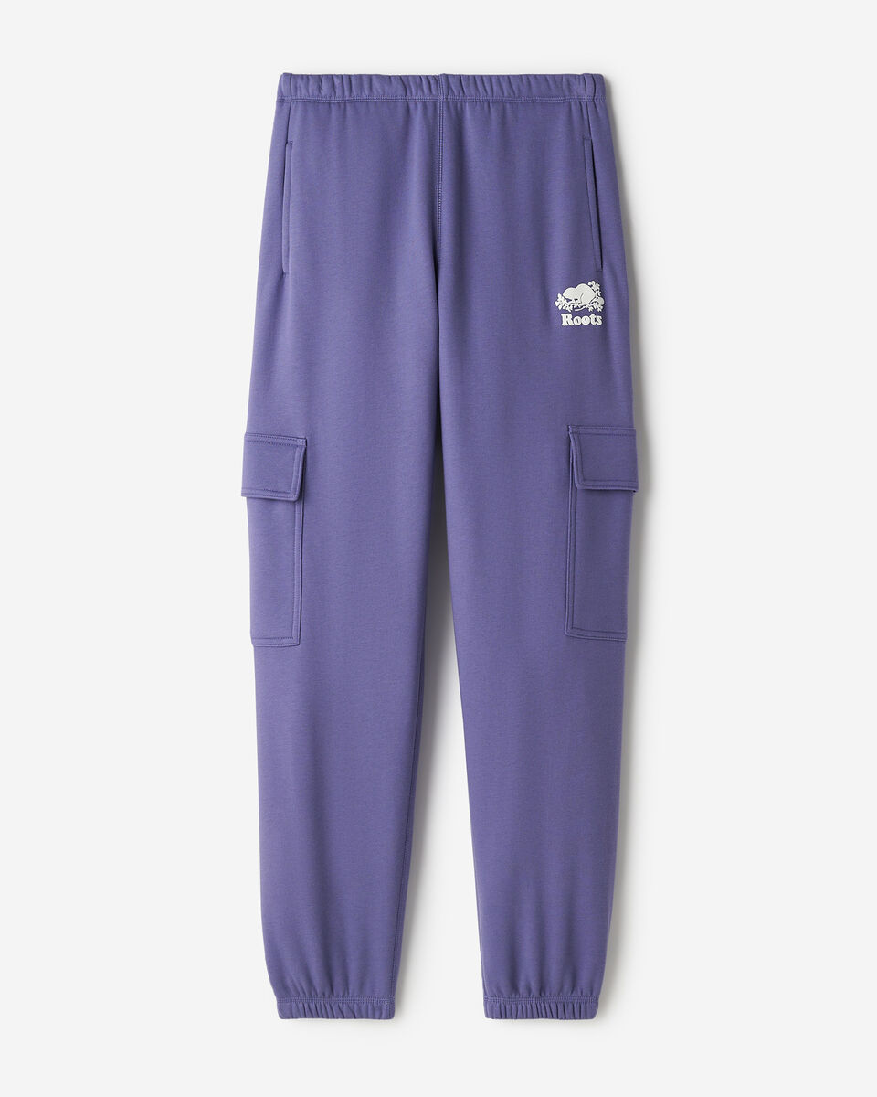 Pantalon cargo molletonn&eacute; en coton biologique Cooper