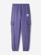 Pantalon cargo molletonn&eacute; en coton biologique Cooper