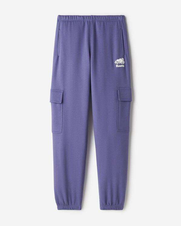 Pantalon cargo molletonn&eacute; en coton biologique Cooper