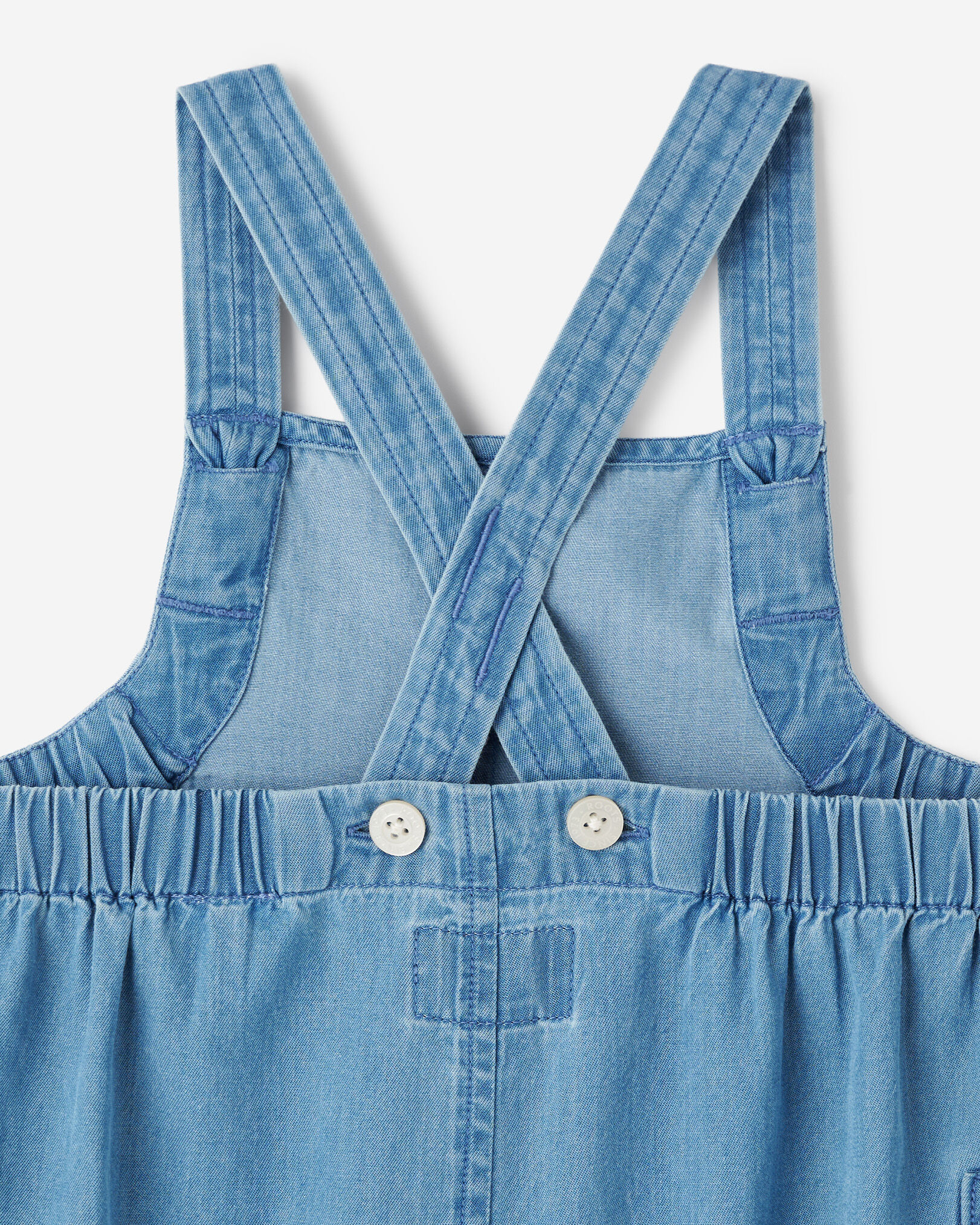 Baby chambray romper clearance
