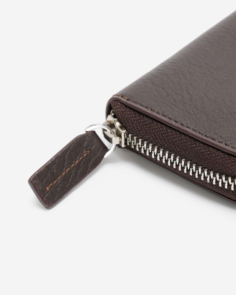 Portefeuille demi-lune en cuir Nuage