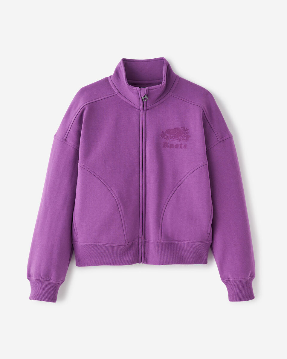 Chandail décontracté douillet à glissière Cooper pour fille
