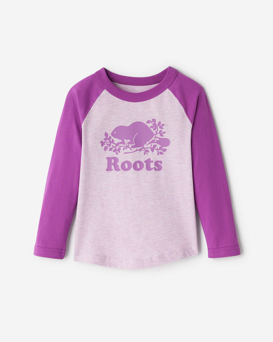 T-shirt style baseball Cooper en coton bio pour tout-petits