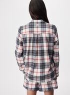 Chemise de pyjama &agrave; carreaux pour femme