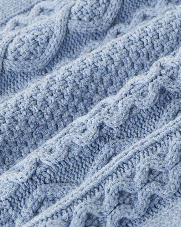 Cardigan en tricot torsad&eacute;
