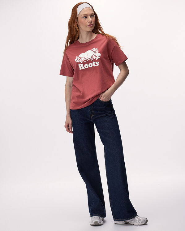 T-shirt d&eacute;contract&eacute; en coton bio Cooper pour femme