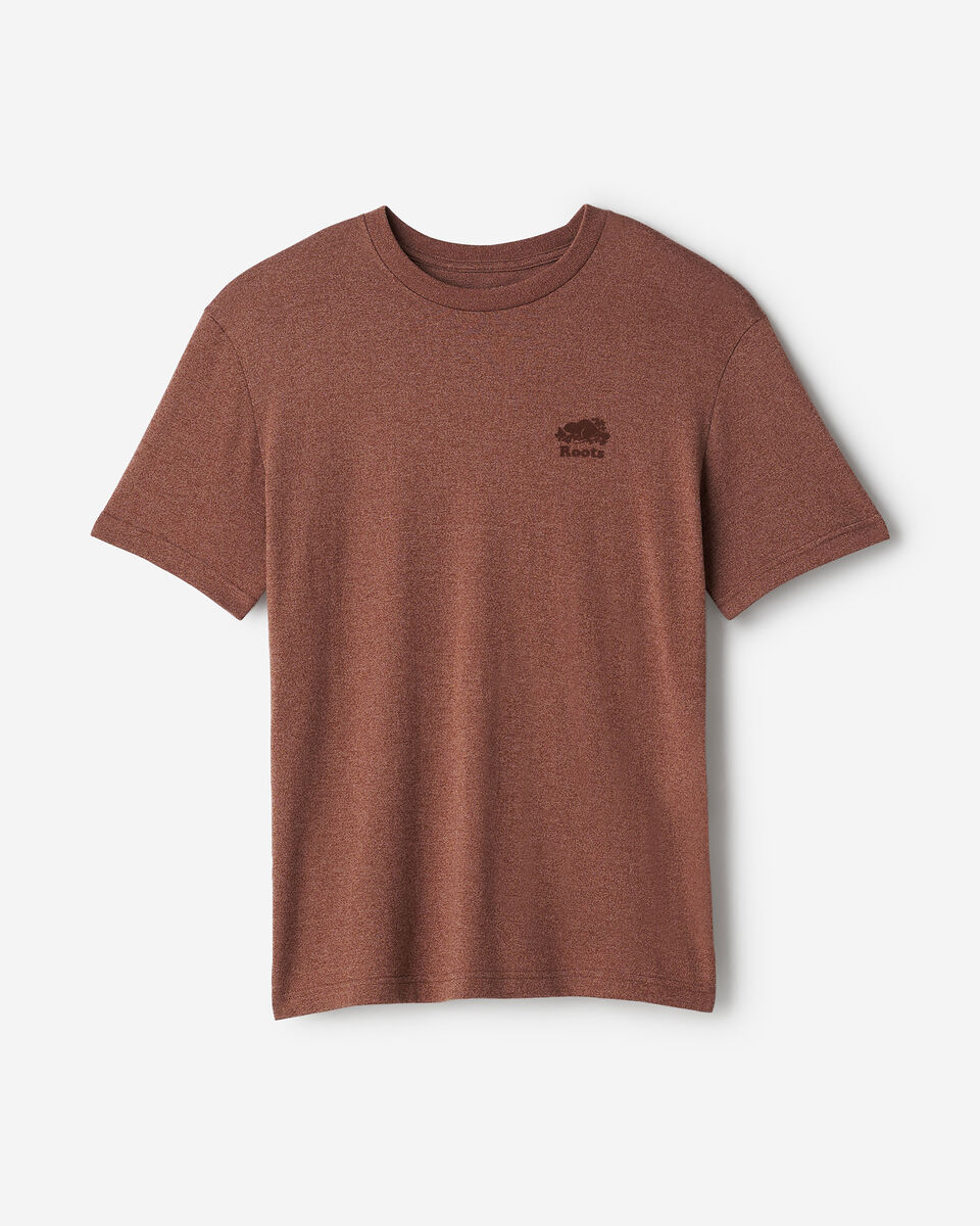 T-shirt poivr&eacute; en coton bio pour hommes