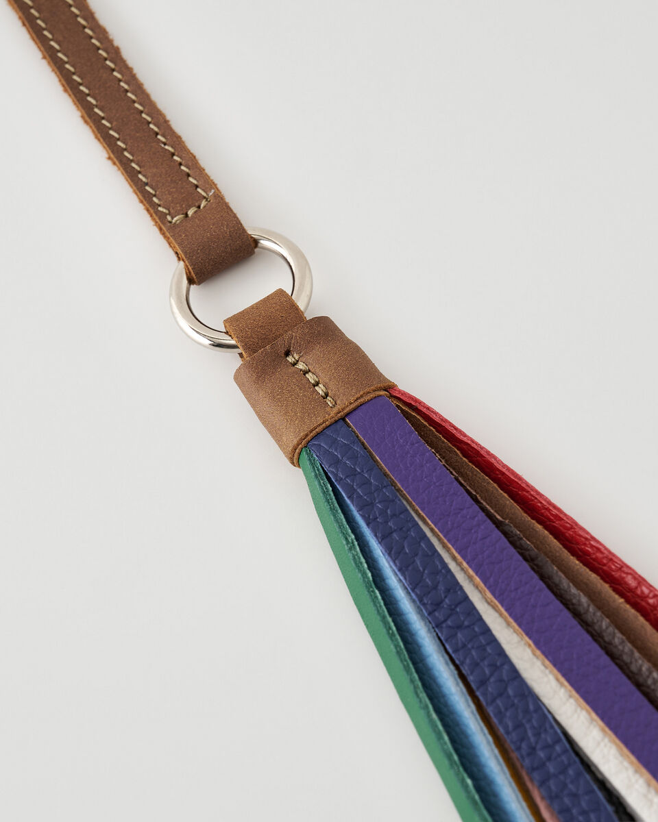 Rainbow Tassel Key Fob