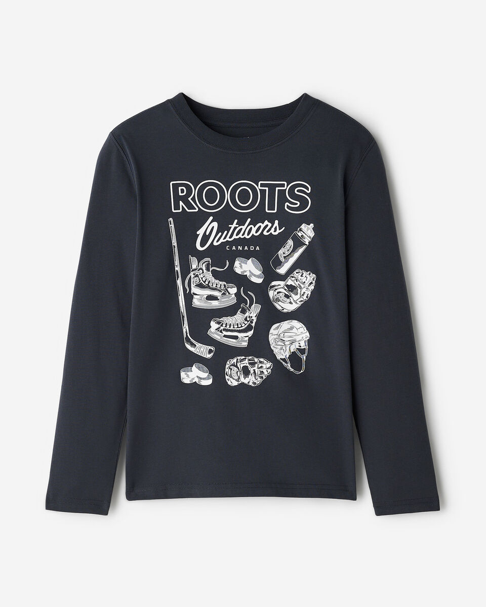 Kids Hockey Sports Long Sleeve T-Shirt