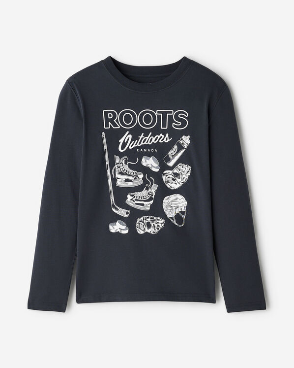 Kids Hockey Sports Long Sleeve T-Shirt