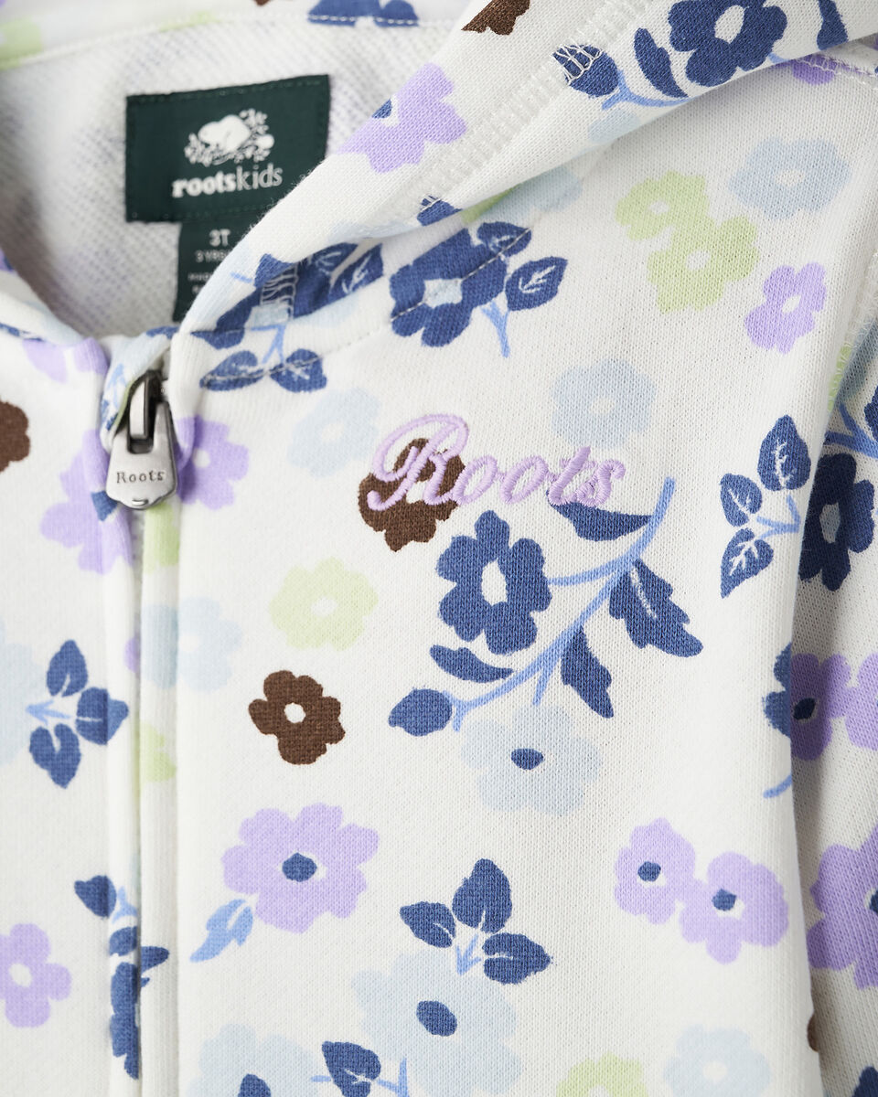 Toddler Floral Full Zip Hoodie