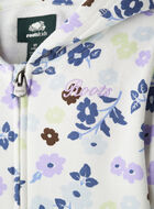 Toddler Floral Full Zip Hoodie