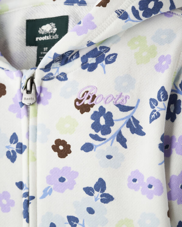 Toddler Floral Full Zip Hoodie