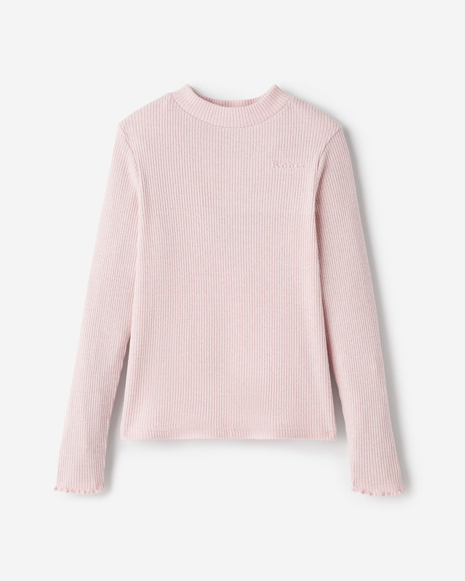 T-shirt côtelé scintillant Cooper pour filles