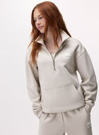 Organic Cooper Relaxed Quarter Zip Stein